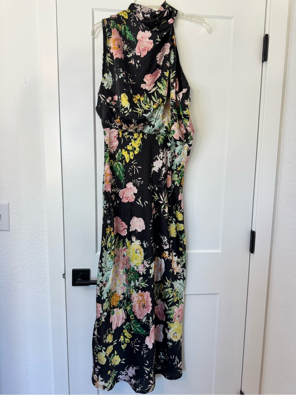 Petal & Pup Anabelle Funnel Neck Satin Midi - Picture 4 of 9